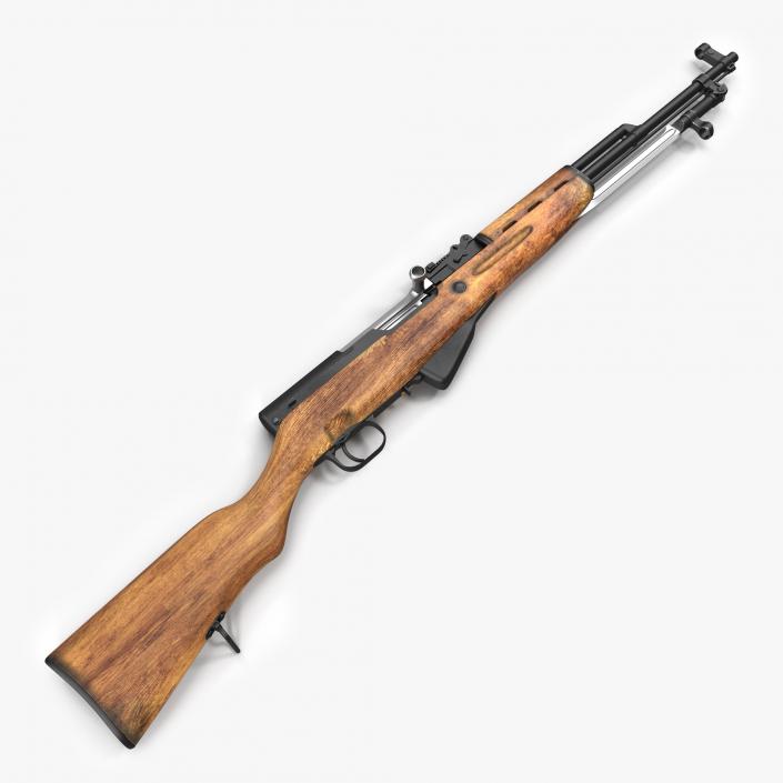 3D Soviet Semi Automatic Carbine SKS 45