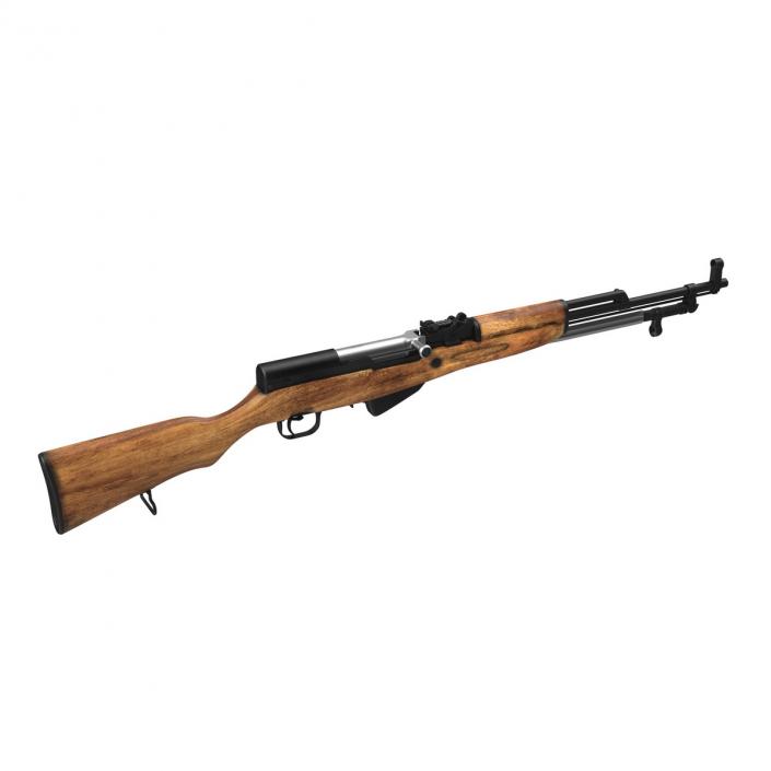 3D Soviet Semi Automatic Carbine SKS 45