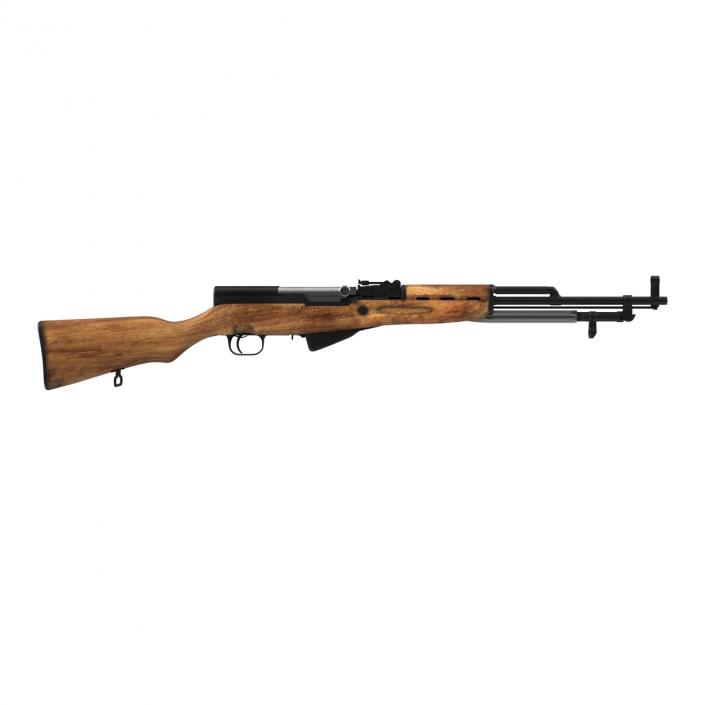 3D Soviet Semi Automatic Carbine SKS 45