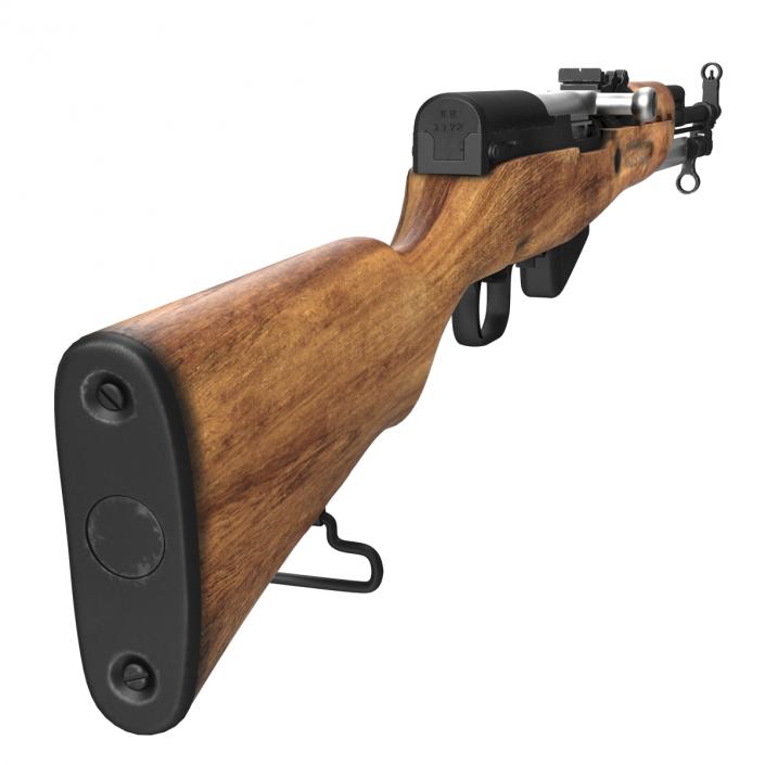 3D Soviet Semi Automatic Carbine SKS 45