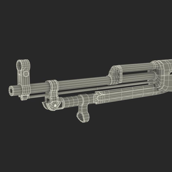 3D Soviet Semi Automatic Carbine SKS 45