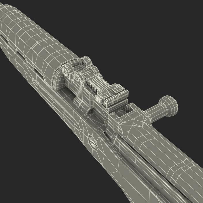 3D Soviet Semi Automatic Carbine SKS 45