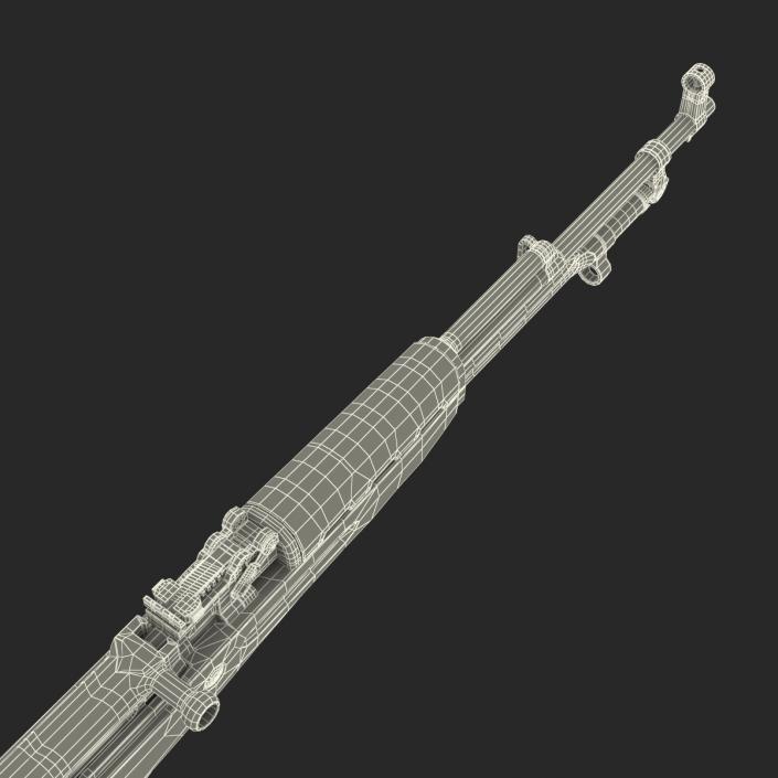 3D Soviet Semi Automatic Carbine SKS 45