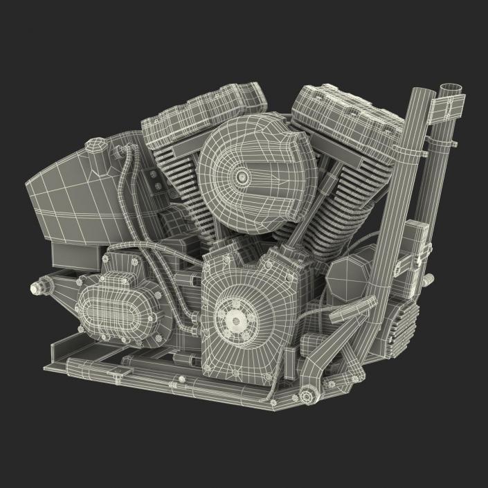 Motorcycle Engine 2 3D model