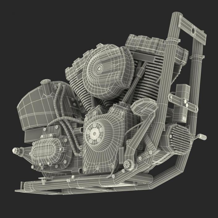 Motorcycle Engine 2 3D model