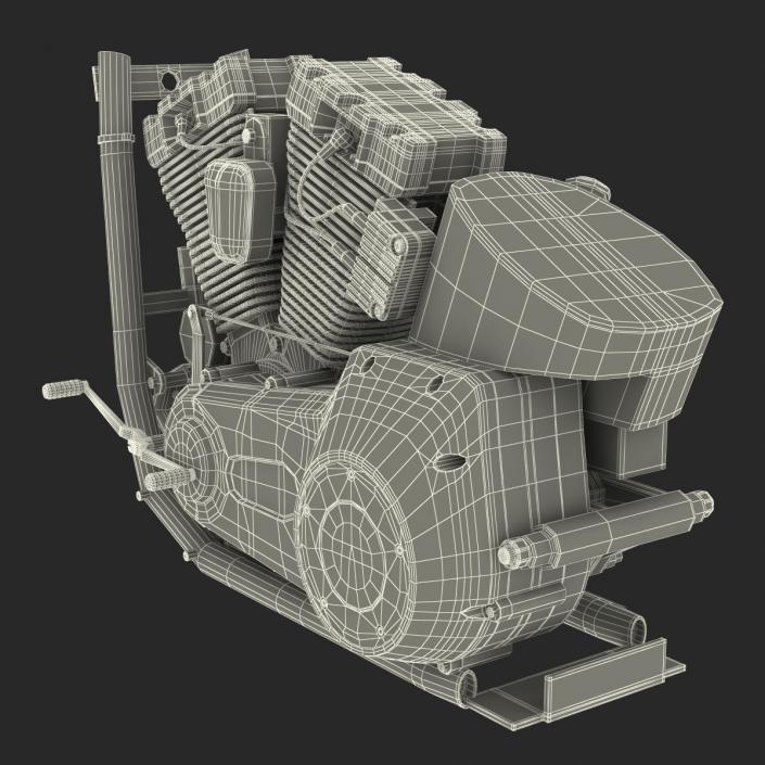 Motorcycle Engine 2 3D model