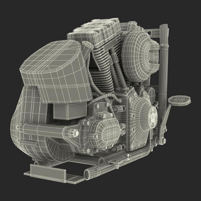 Motorcycle Engine 2 3D model