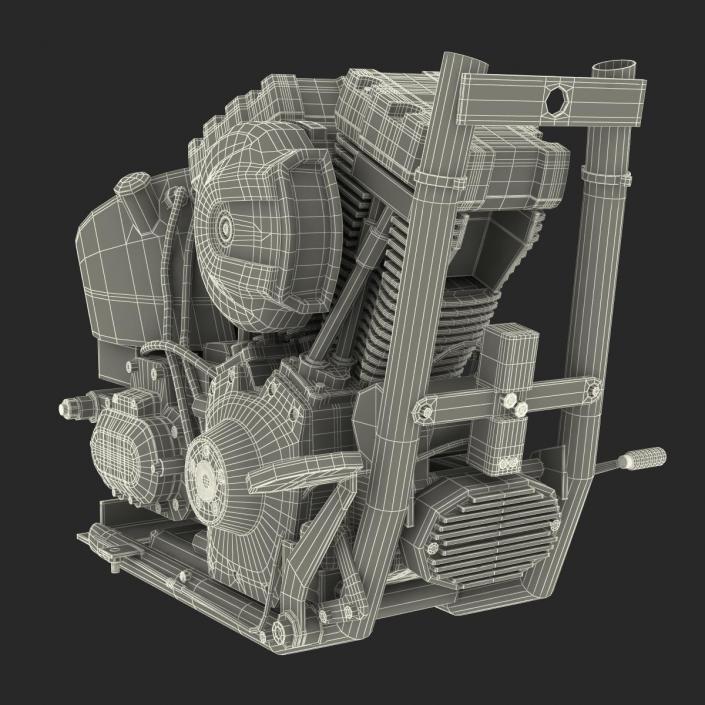 Motorcycle Engine 2 3D model