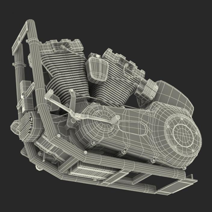 Motorcycle Engine 2 3D model