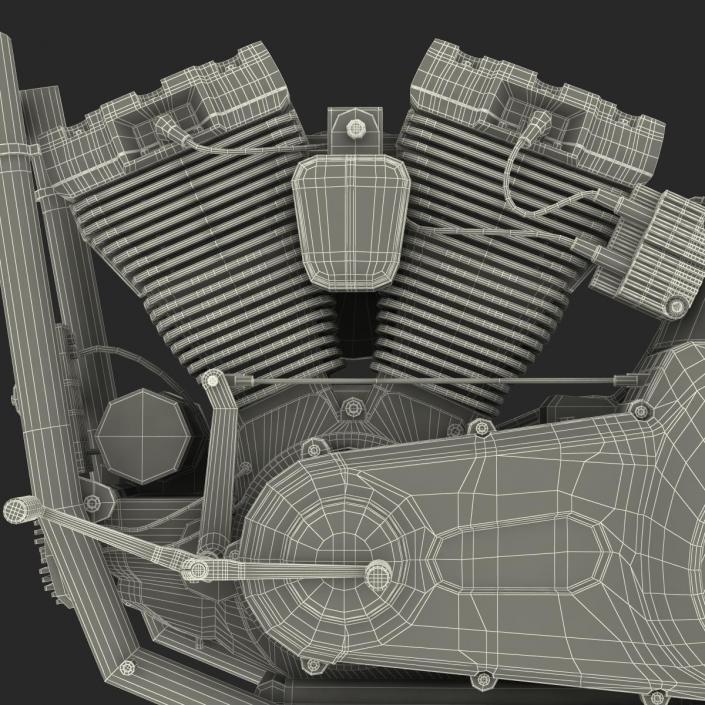 Motorcycle Engine 2 3D model