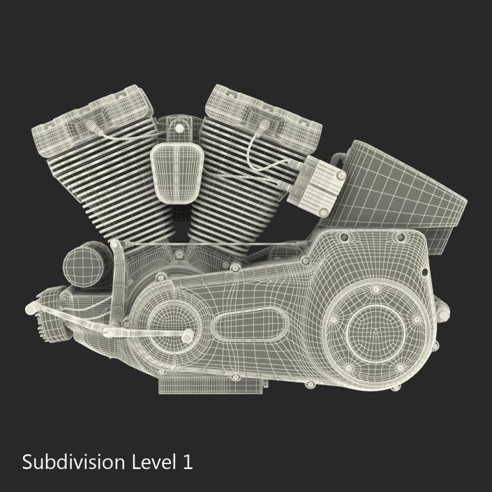 Motorcycle Engine 3 3D model