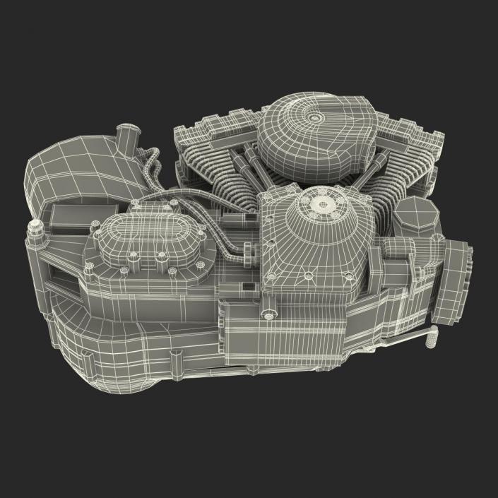 Motorcycle Engine 3 3D model