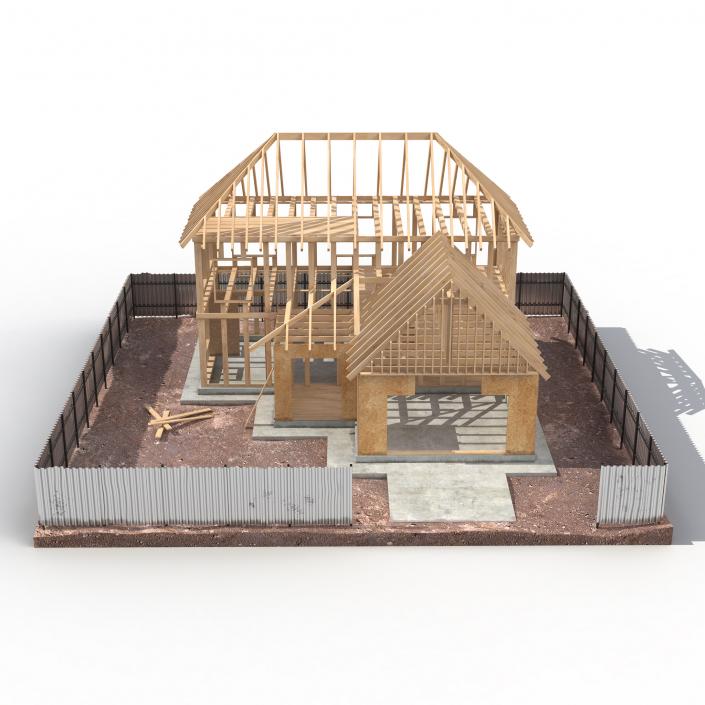 3D Private House Construction 5 model