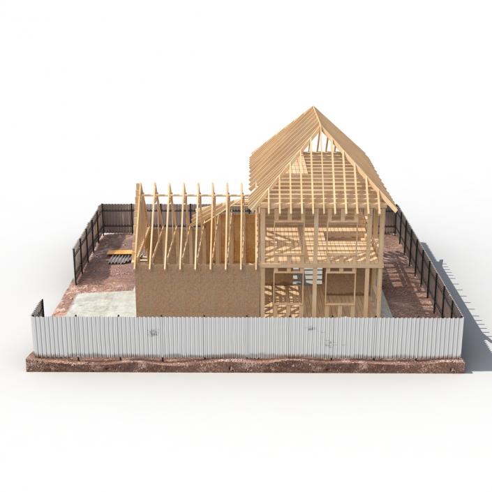 3D Private House Construction 5 model