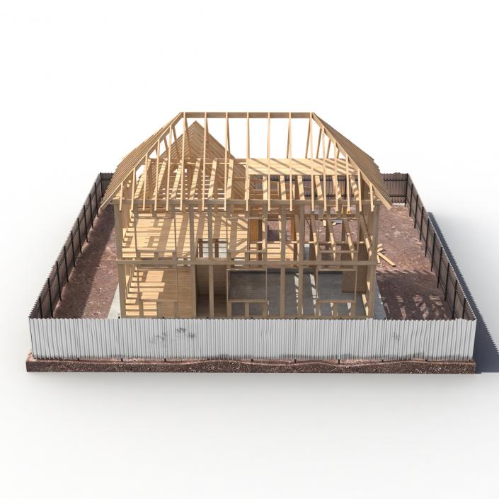 3D Private House Construction 5 model