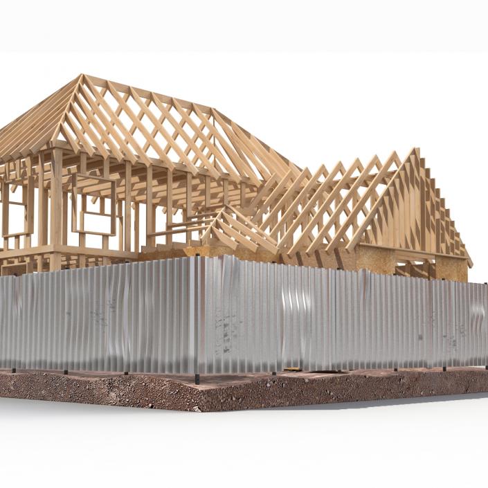 3D Private House Construction 5 model