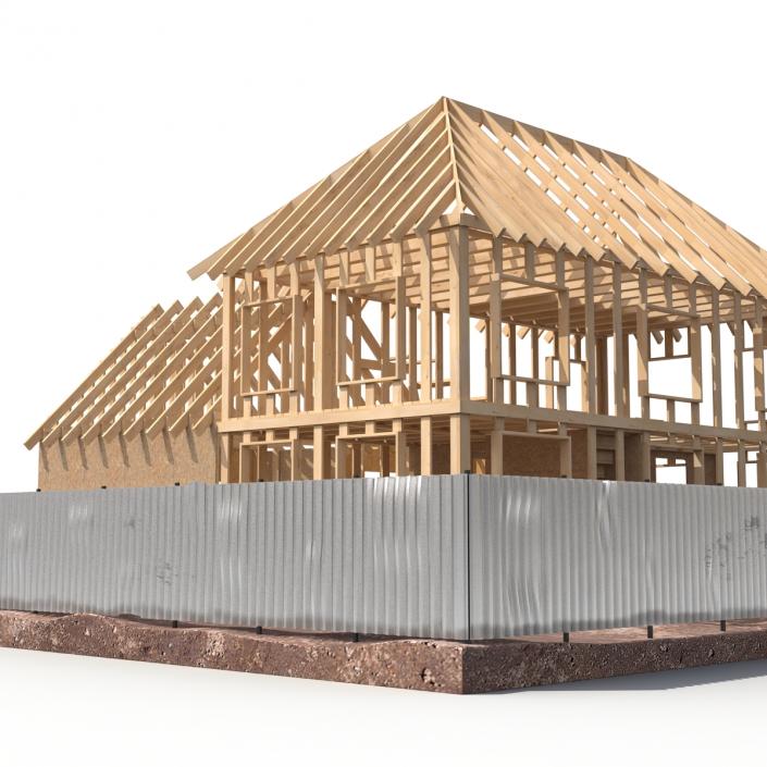 3D Private House Construction 5 model