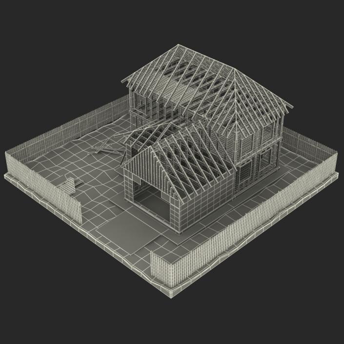 3D Private House Construction 5 model