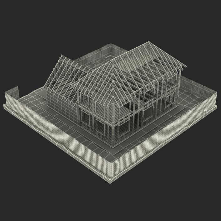 3D Private House Construction 5 model