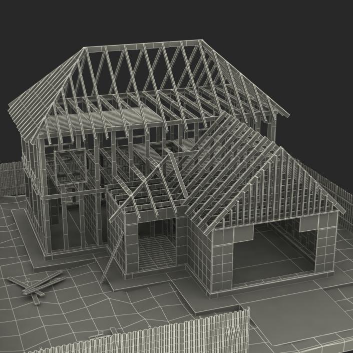 3D Private House Construction 5 model