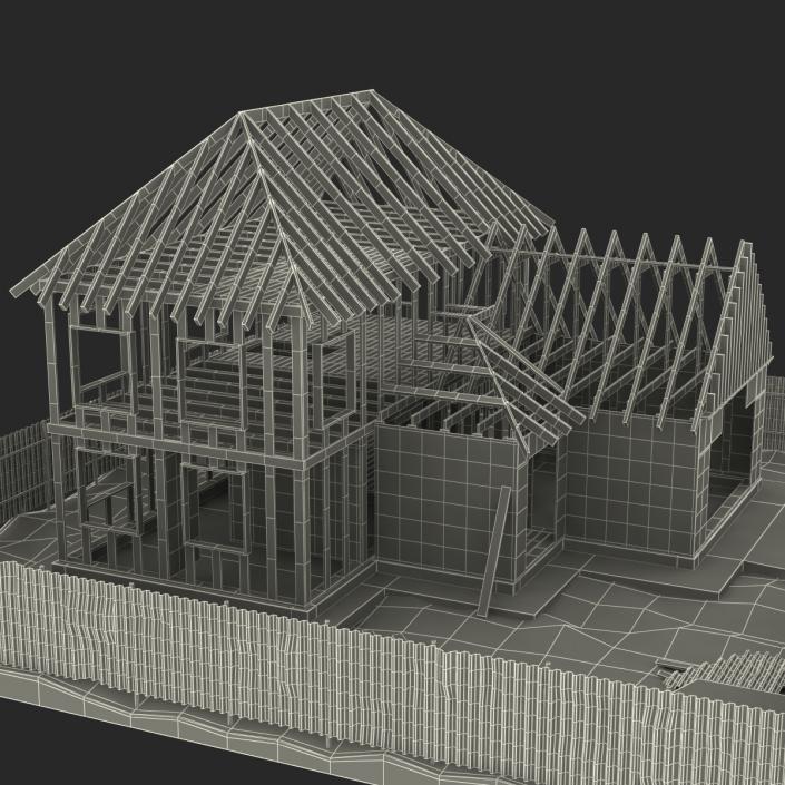 3D Private House Construction 5 model