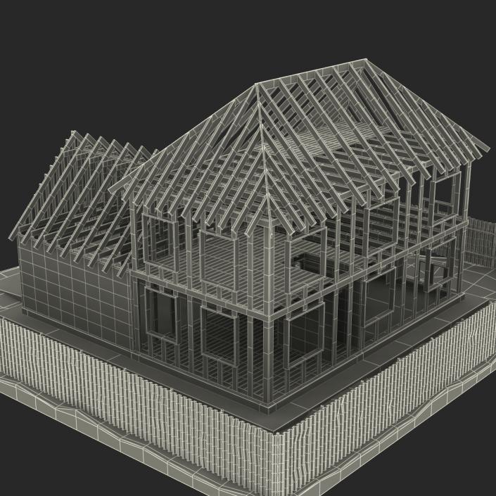 3D Private House Construction 5 model