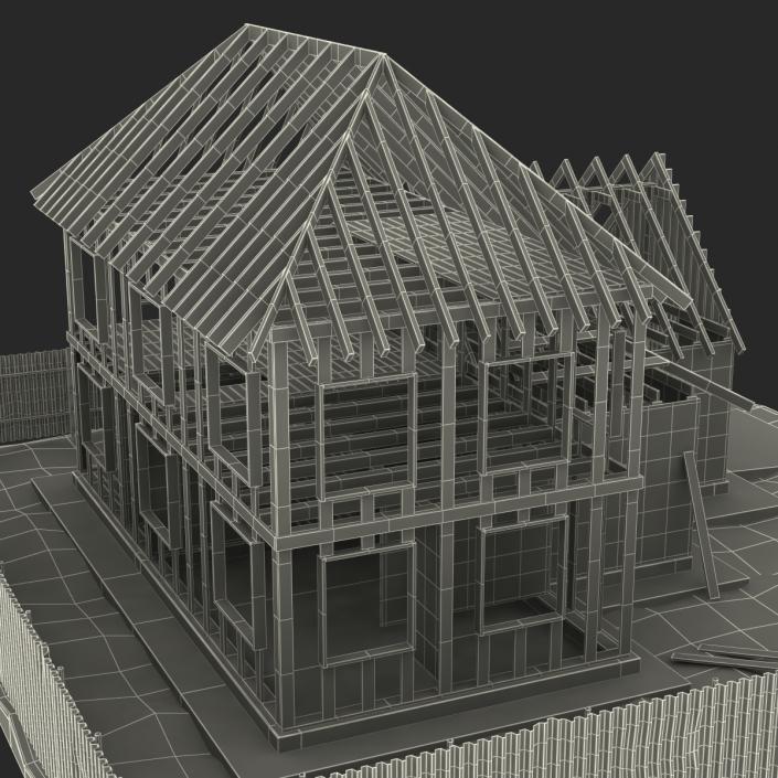 3D Private House Construction 5 model