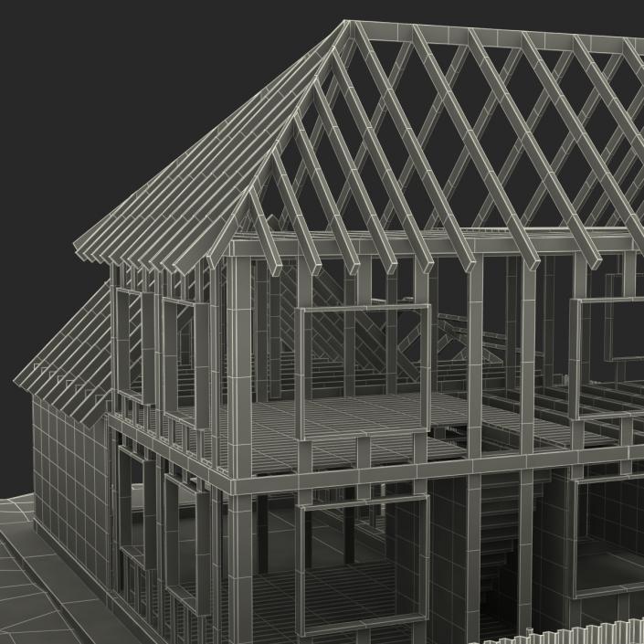 3D Private House Construction 5 model