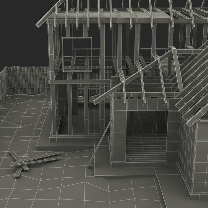 3D Private House Construction 5 model