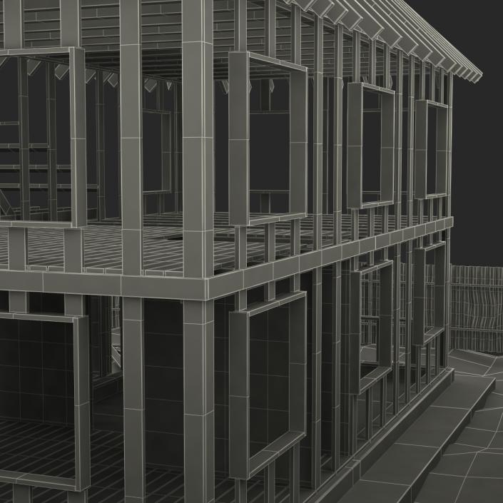 3D Private House Construction 5 model