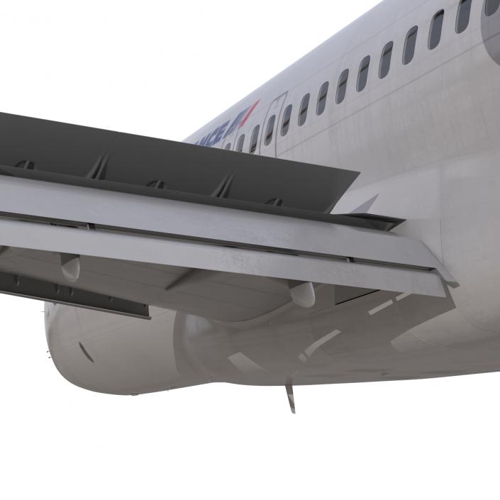 3D model Boeing 727-100 Private Air France Rigged