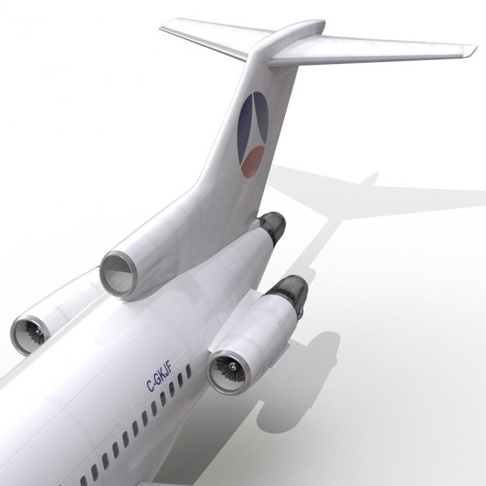 3D model Boeing 727-100 Private Air France Rigged