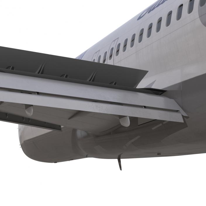 3D model Boeing 727-100 Private Iran Aseman Airlines Rigged