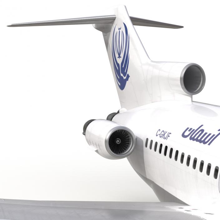 3D model Boeing 727-100 Private Iran Aseman Airlines Rigged