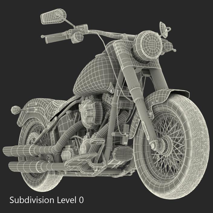 3D Harley Davidson Softail Slim 2016 model