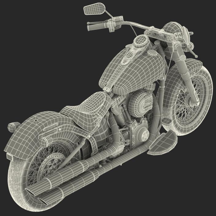 3D Harley Davidson Softail Slim 2016 model