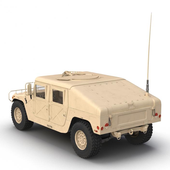 3D model Humvee Desert Rigged