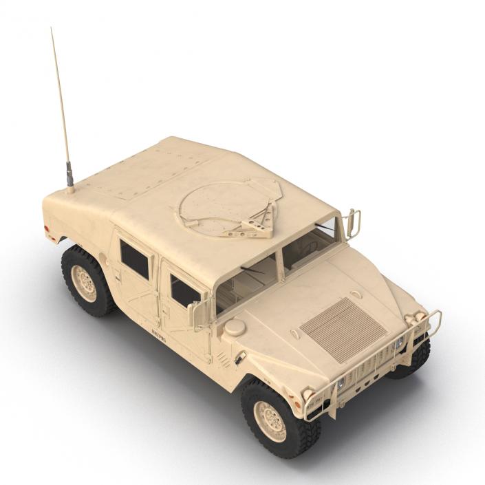 3D model Humvee Desert Rigged