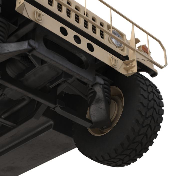 3D model Humvee Desert Rigged