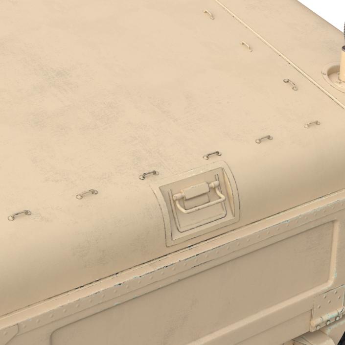 3D model Humvee Desert Rigged