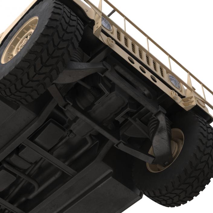 3D model Humvee Desert Rigged