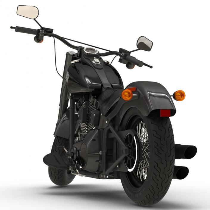 3D model Harley Davidson Softail Slim 2016 Rigged