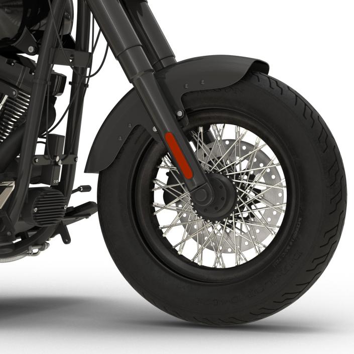 3D model Harley Davidson Softail Slim 2016 Rigged