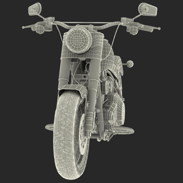 3D model Harley Davidson Softail Slim 2016 Rigged