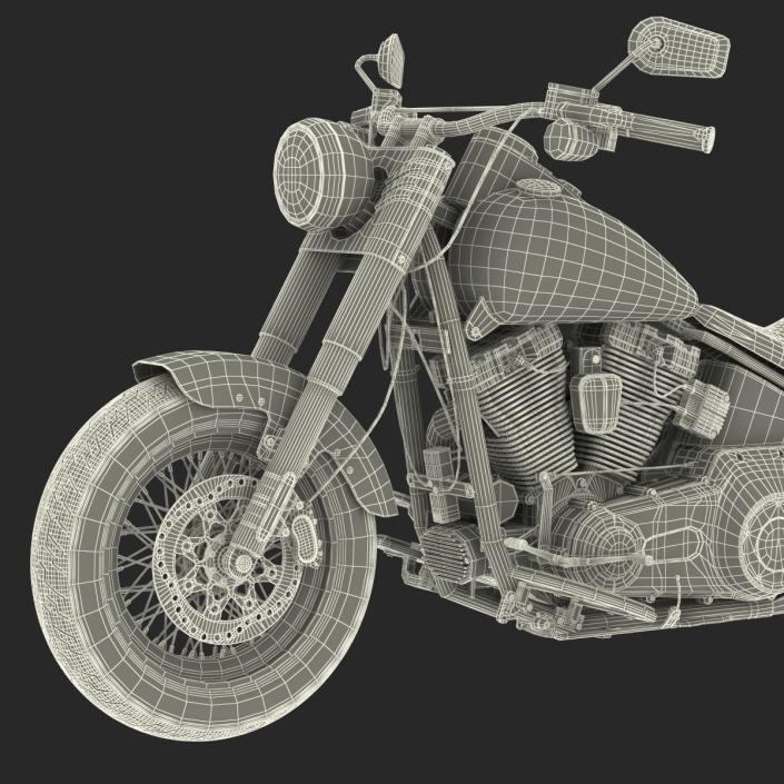 3D model Harley Davidson Softail Slim 2016 Rigged