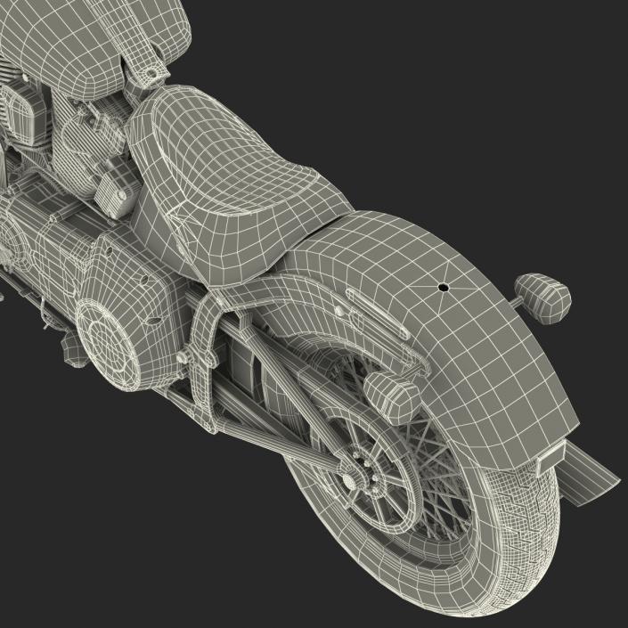 3D model Harley Davidson Softail Slim 2016 Rigged