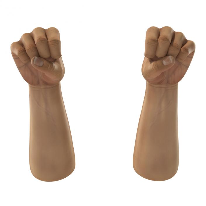 3D Man Hands 2 Pose 2 model