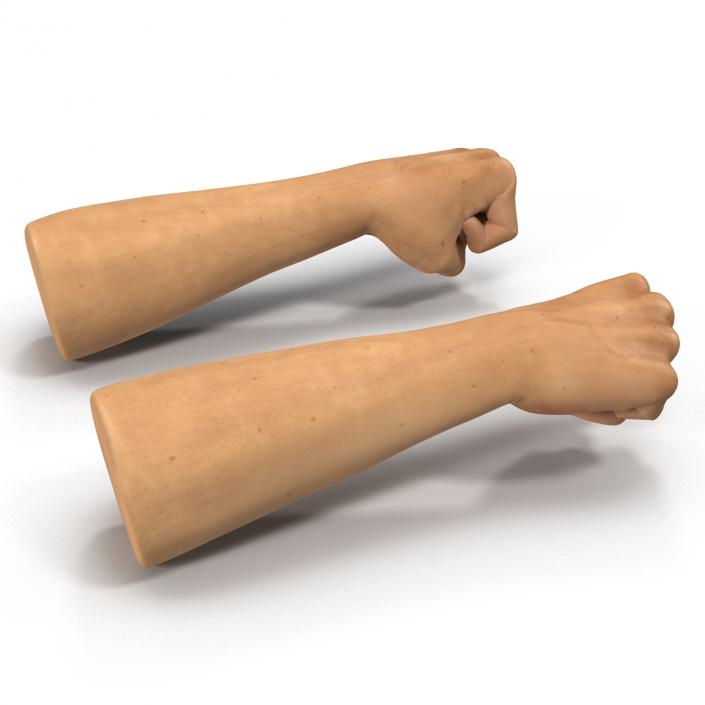 3D Man Hands 2 Pose 2 model