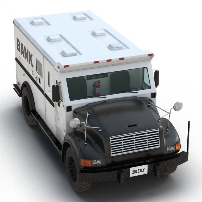 3D model Bank Armored Car 2 Rigged