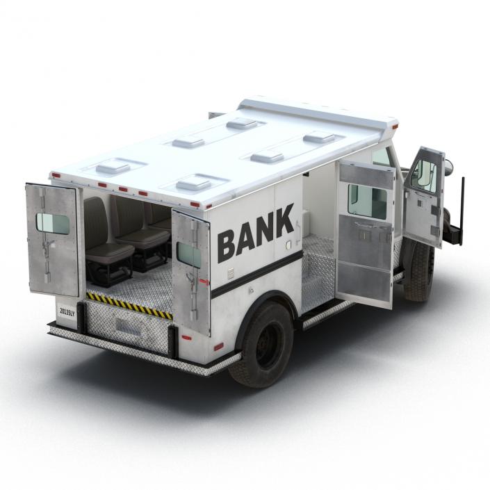 3D model Bank Armored Car 2 Rigged